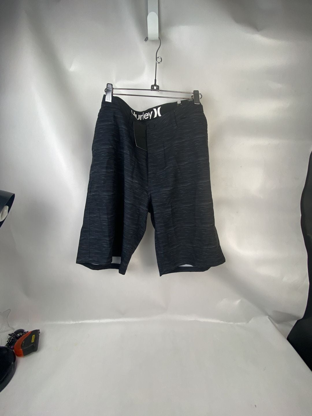 Hurley Phantom Board Shorts Size 36 Black Heathered 2