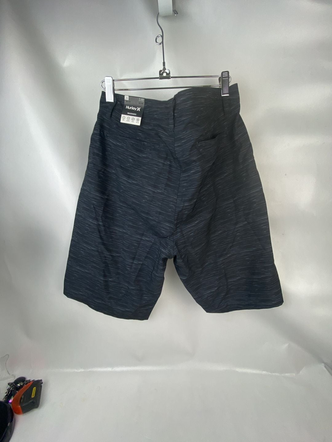 Hurley Phantom Board Shorts Size 36 Black Heathered 3