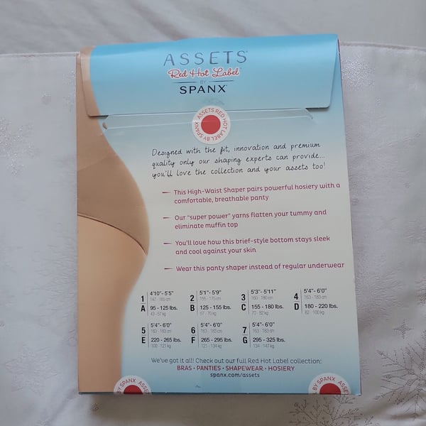Assets Red Hot Label by Spanx Super Control High-Waist Shaper Panty Size 7