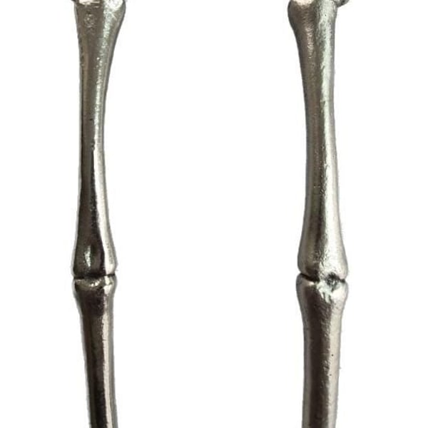 Halloween Metal Skeleton Serving Hands Arms Bones Salad