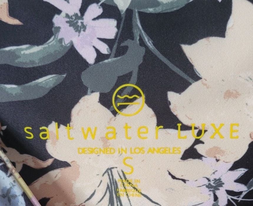 Saltwater Luxe Floral Print Leggings Size S 4