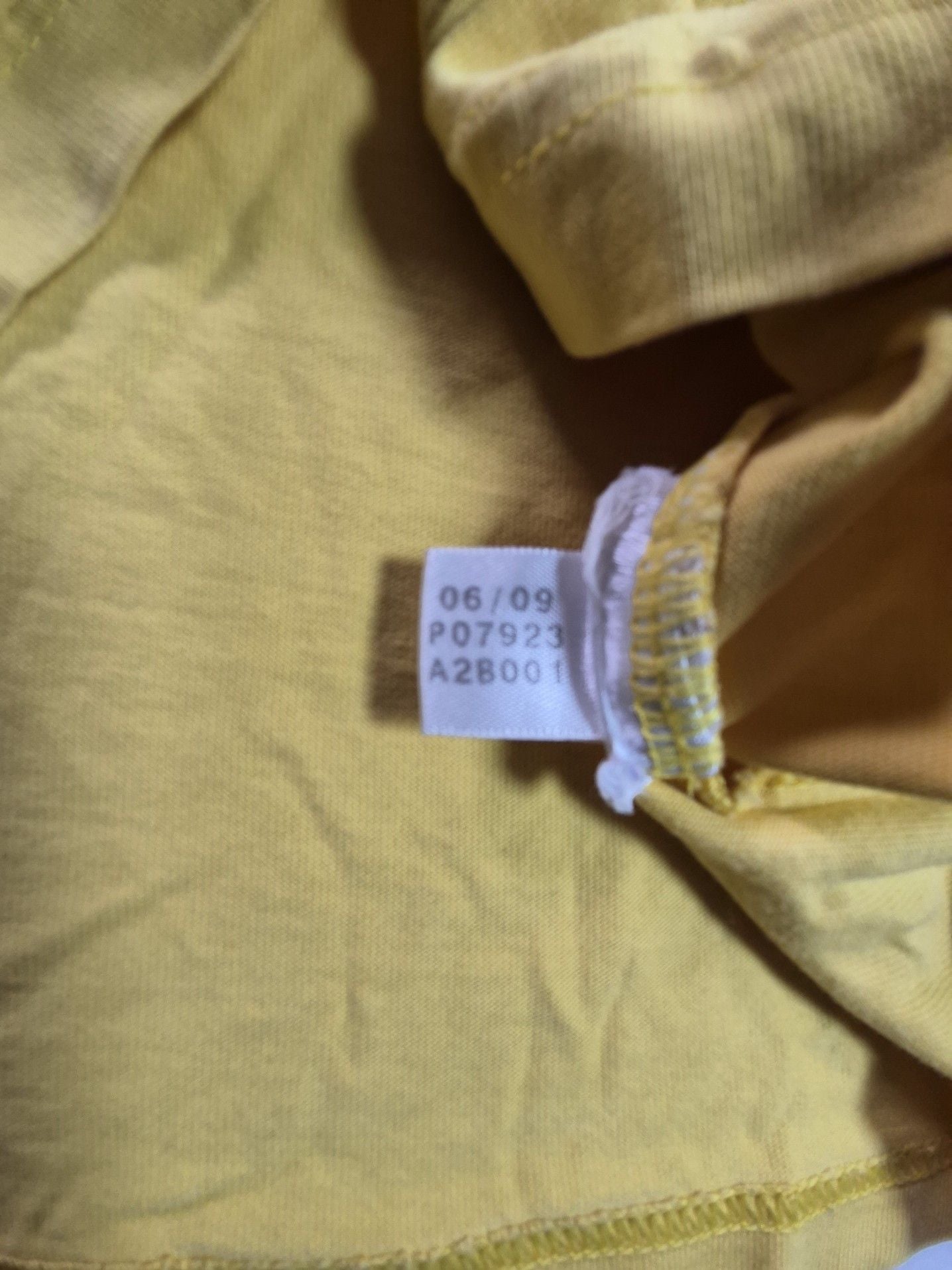 Vintage Adidas Trefoil Logo Embroidered Yellow T-Shirt 6