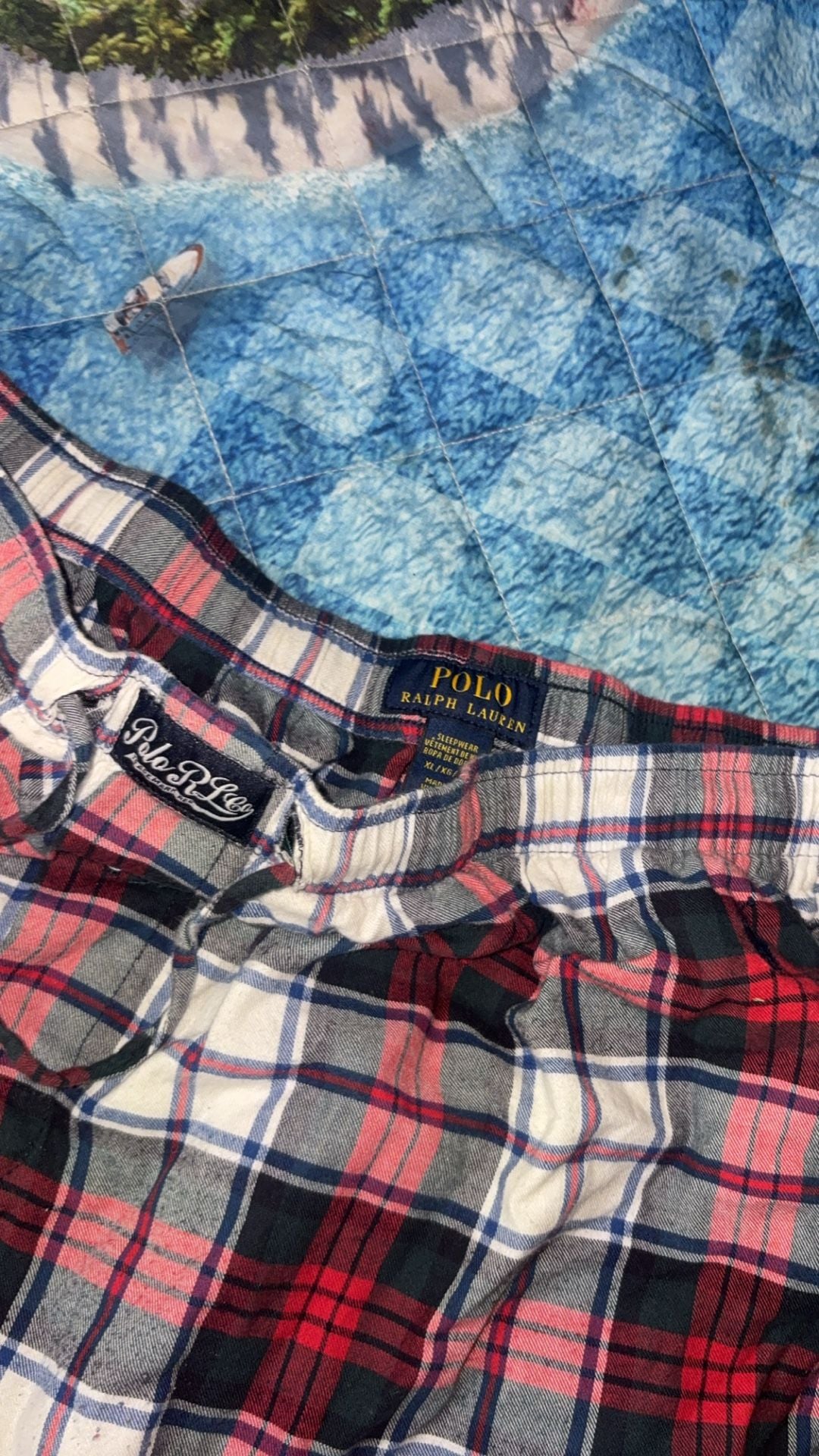 Polo Ralph Lauren Plaid Flannel Pajama Pants Size XL 1