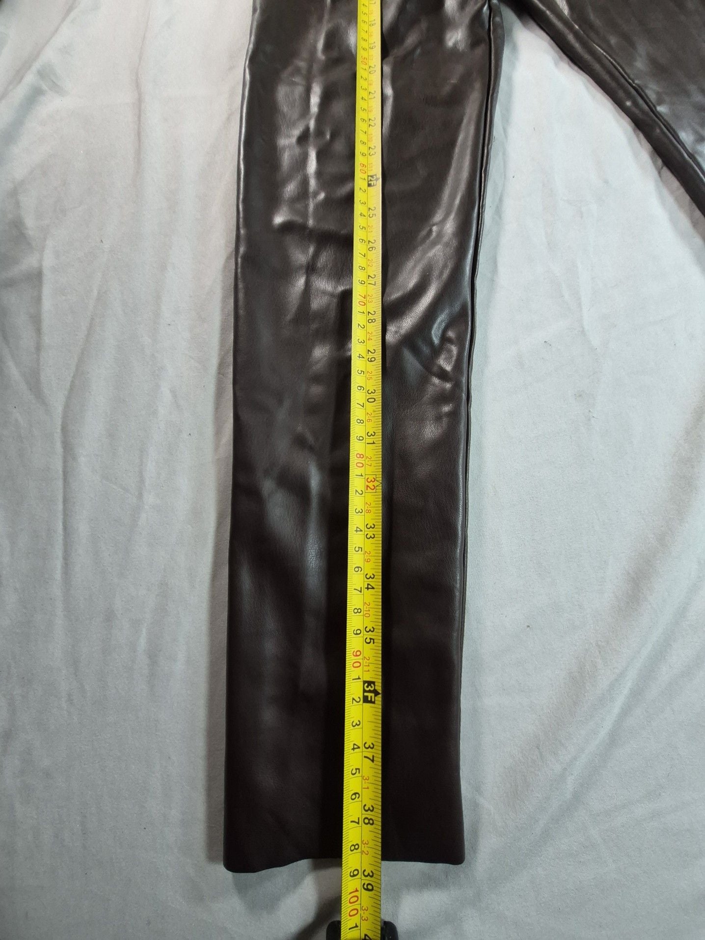 Joie Faux Leather Leggings chocolate Brown Size L/G 5