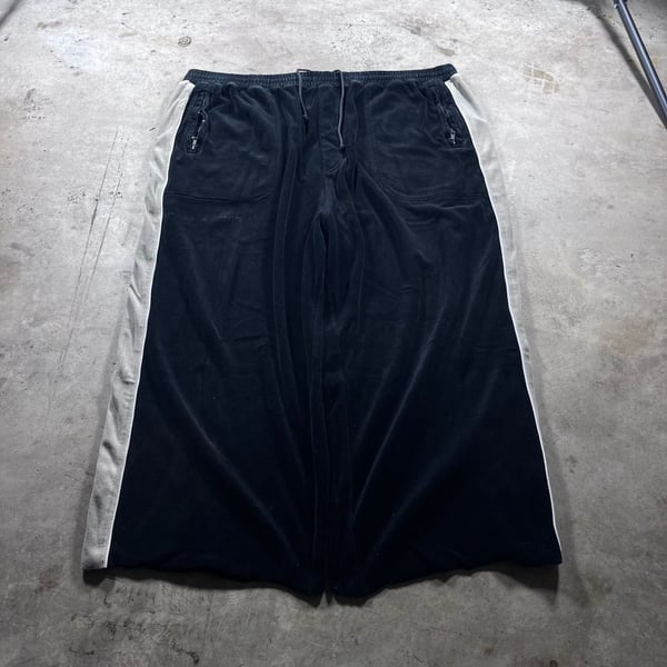 Koman Modern Basics Velour Wide Leg Track Pants Size 4X