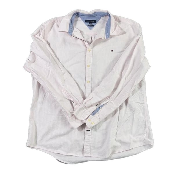 Tommy Hilfiger Custom Fit Striped Button Down Shirt XXL