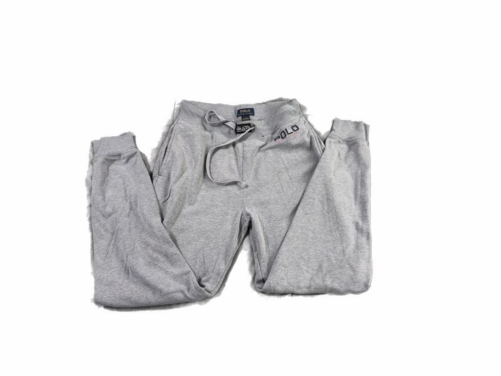 Polo Ralph Lauren Men's Gray Logo Sleepwear Jogger Sweatpants Size M 1