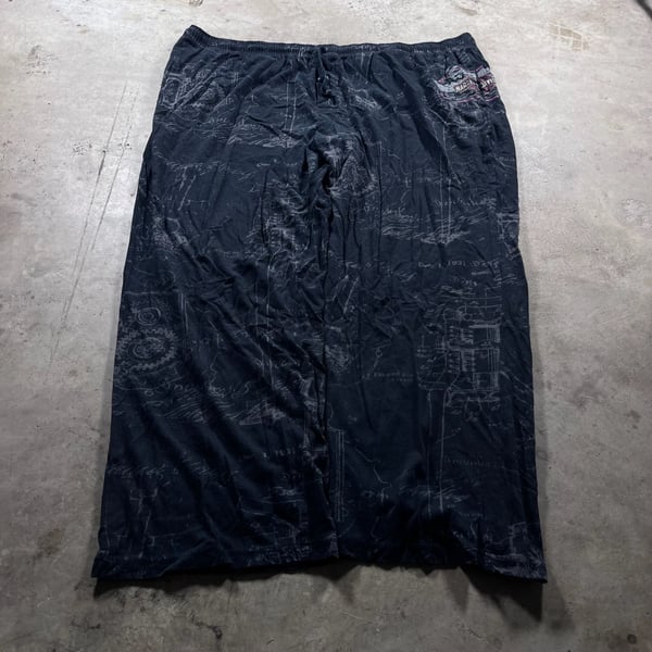 Harley-Davidson Baggy y2k Men's XXL Graphic Print Lounge Pajama Pants