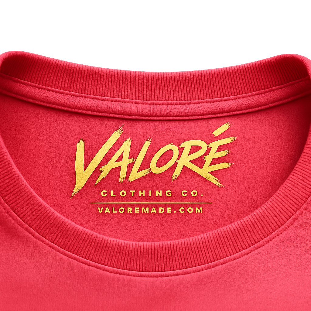 Valoré Clothing Co. Red Crewneck T-Shirt 3
