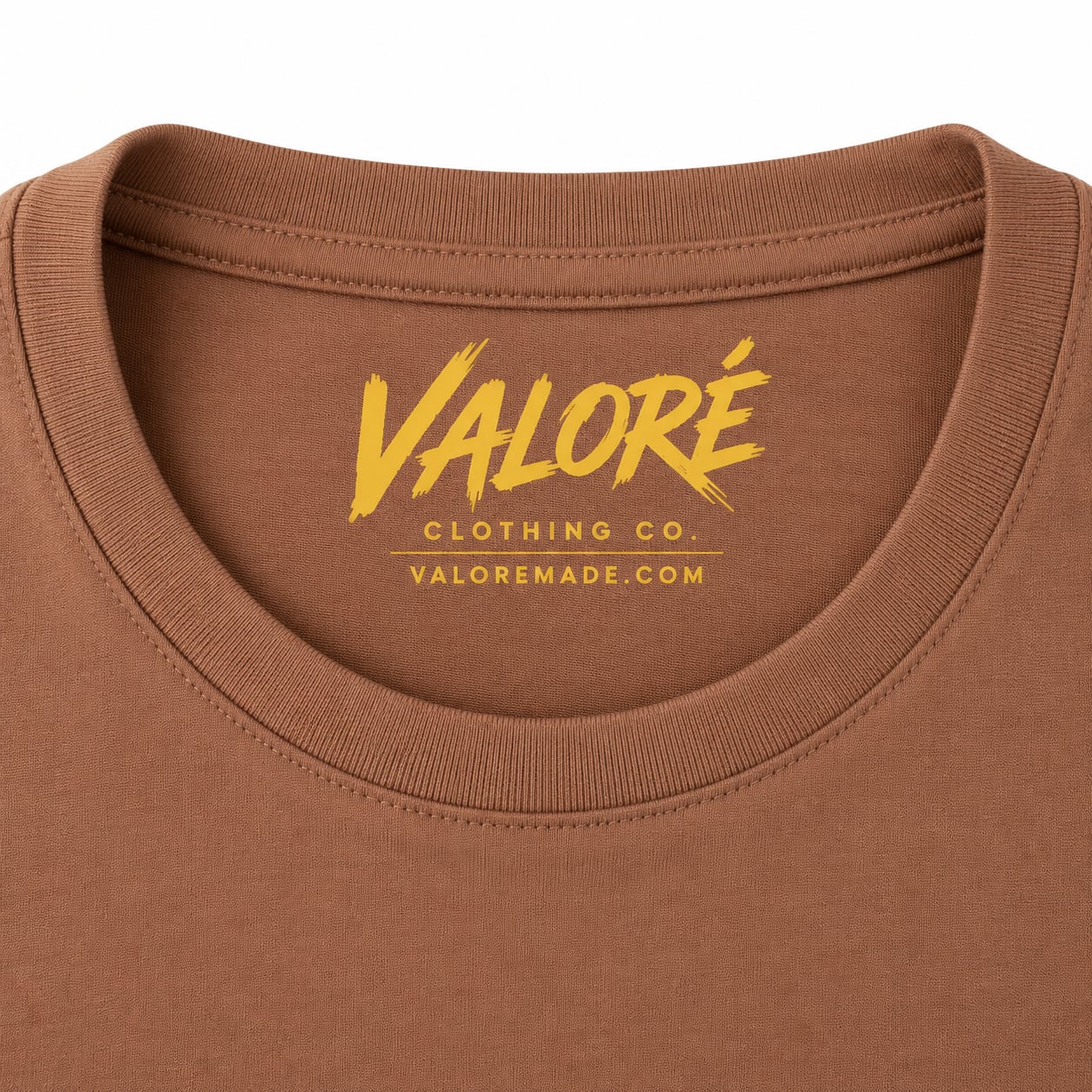 Valoré Clothing Co. Brown Crewneck T-Shirt 3