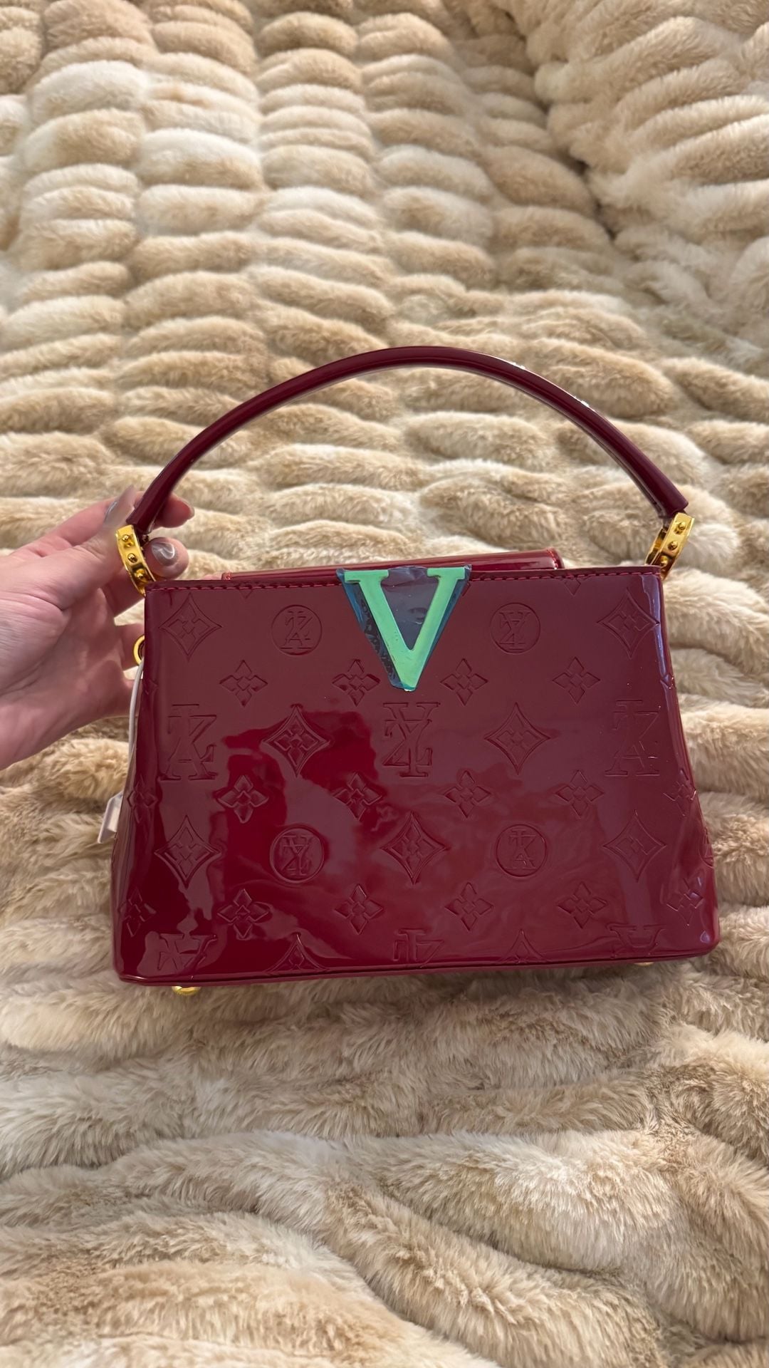 Twist PM Monogram Vernis style Handbag 1