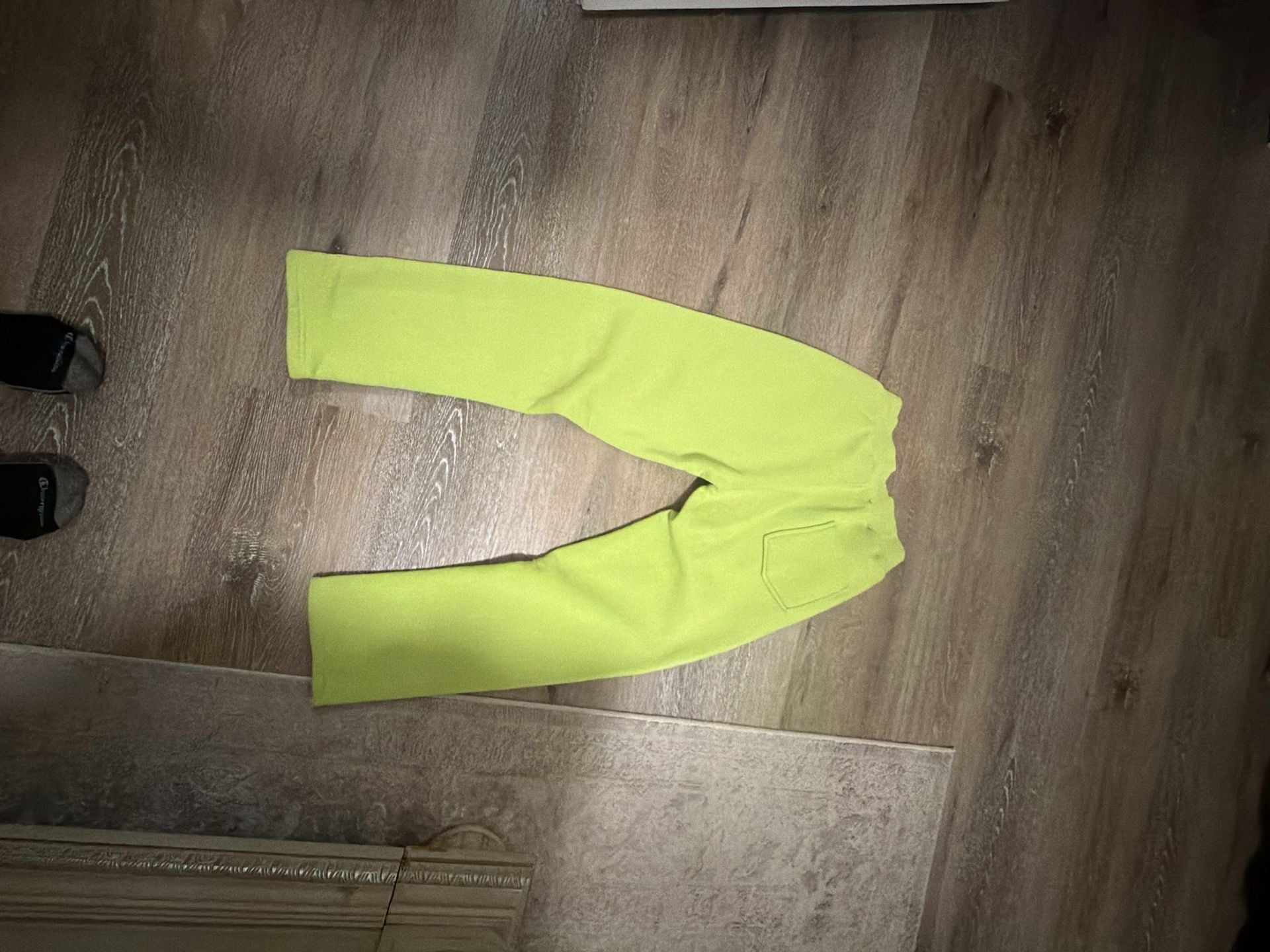 Polo Ralph Lauren Polo Bear Hockey Sweatpants Lime Green Size youth L 7