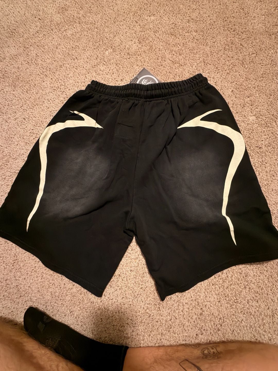 Hellstar Studios Graphic Logo Sweat Shorts Black 3