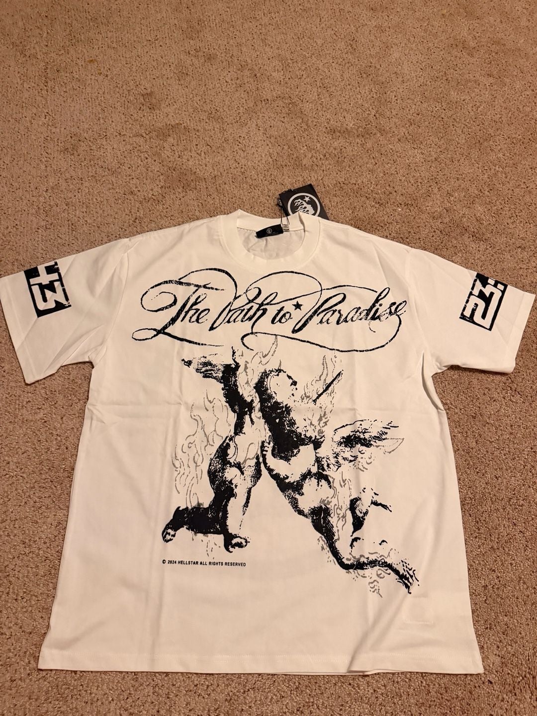 Hellstar The Path To Paradise Graphic T-Shirt White 2