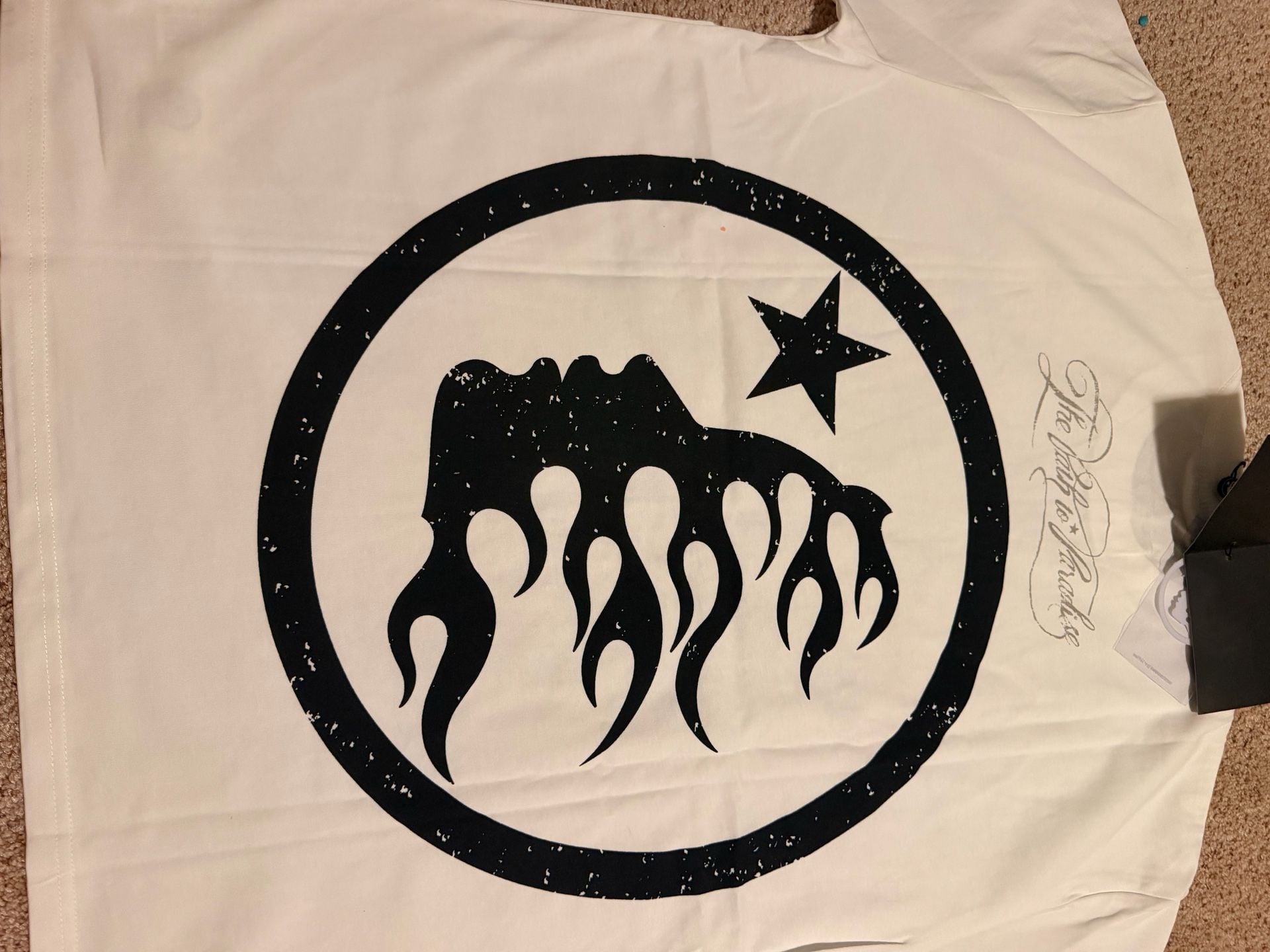 Hellstar The Path To Paradise Graphic T-Shirt White 3