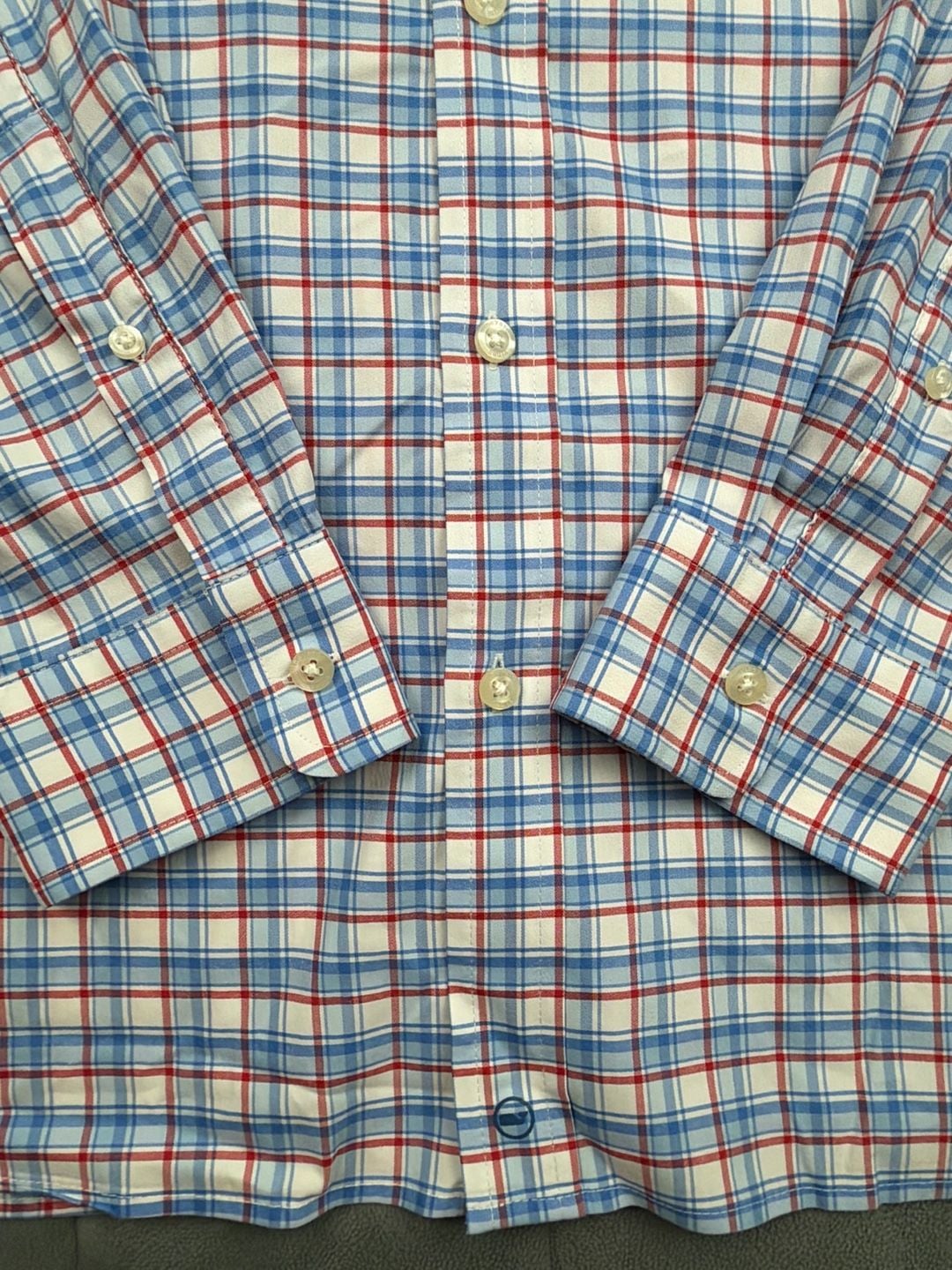 Vineyard Vines On-The-Go Performance OTG Brrr Plaid Button Down Shirt Size L 5