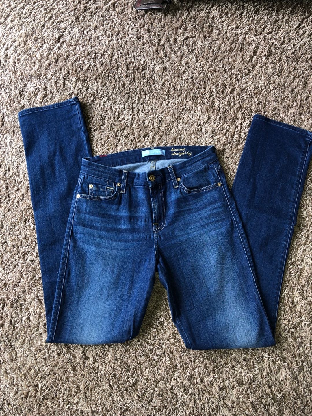 7 For All Mankind Kimmie Straight Leg Jeans Size 27 2