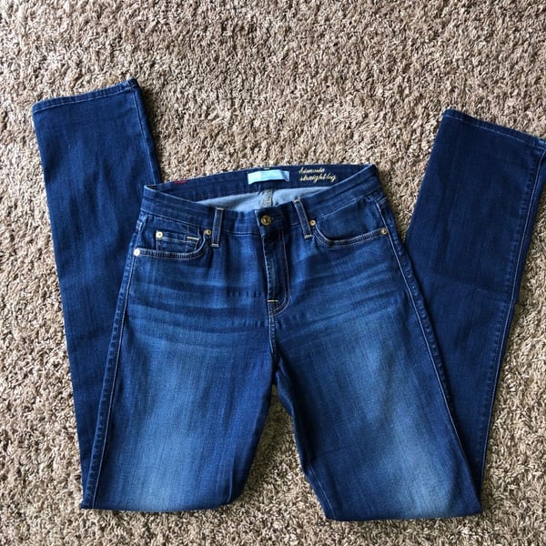 7 For All Mankind Kimmie Straight Leg Jeans Size 27