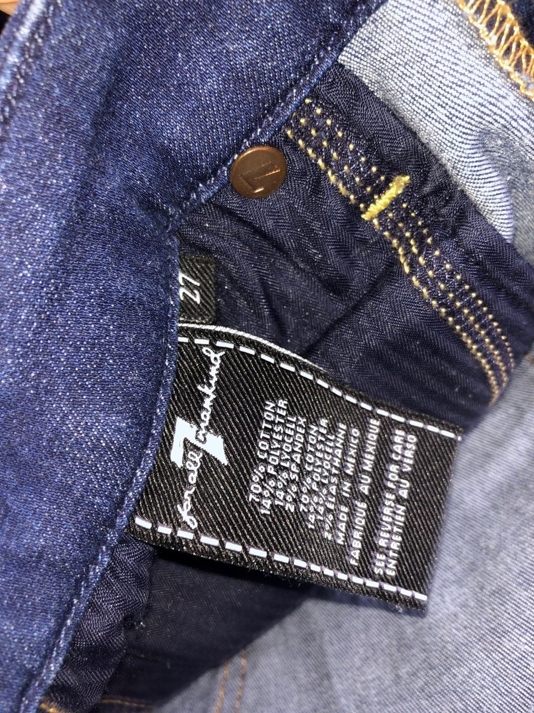 7 For All Mankind Kimmie Straight Leg Jeans Size 27 3