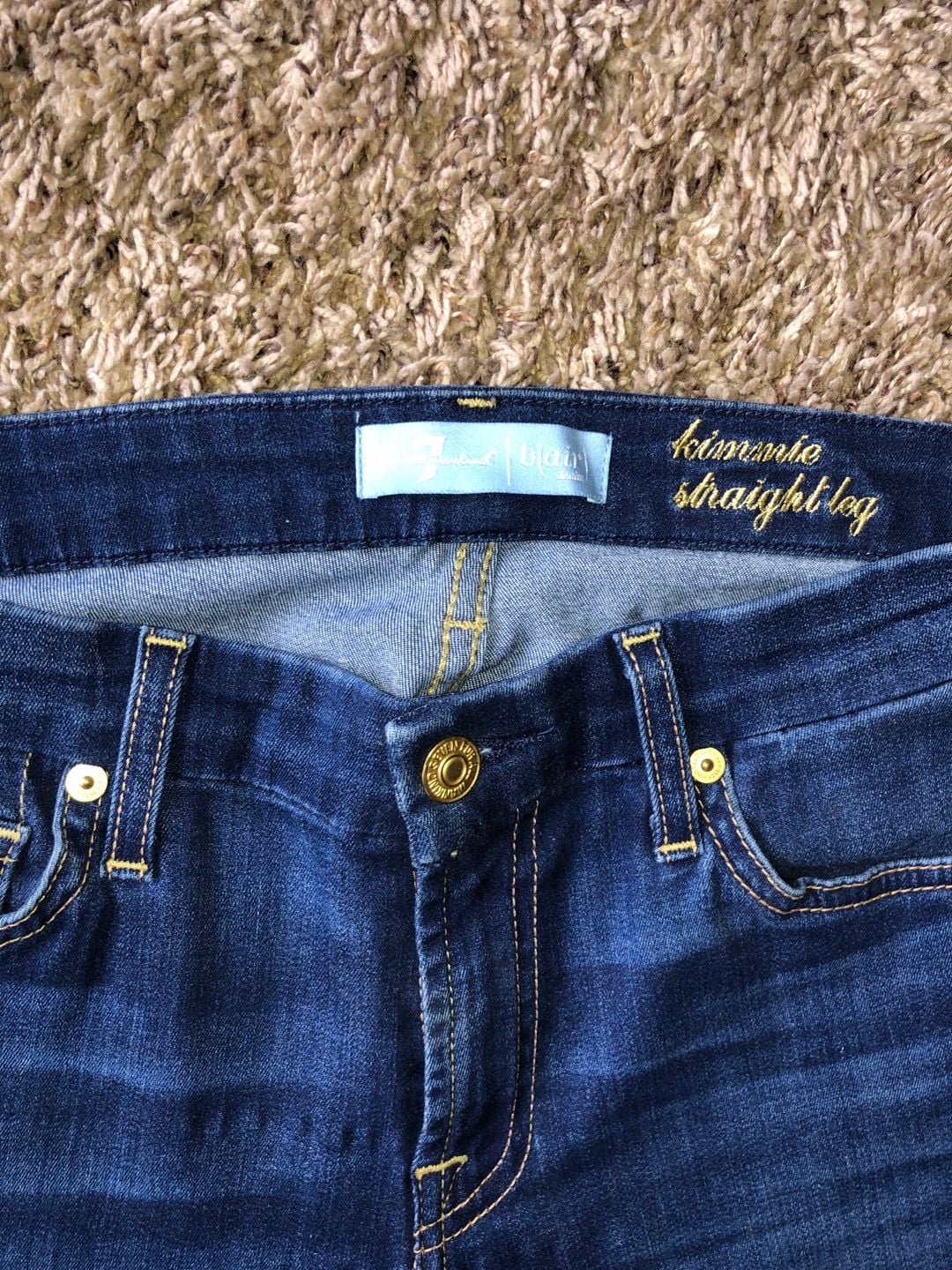 7 For All Mankind Kimmie Straight Leg Jeans Size 27 4