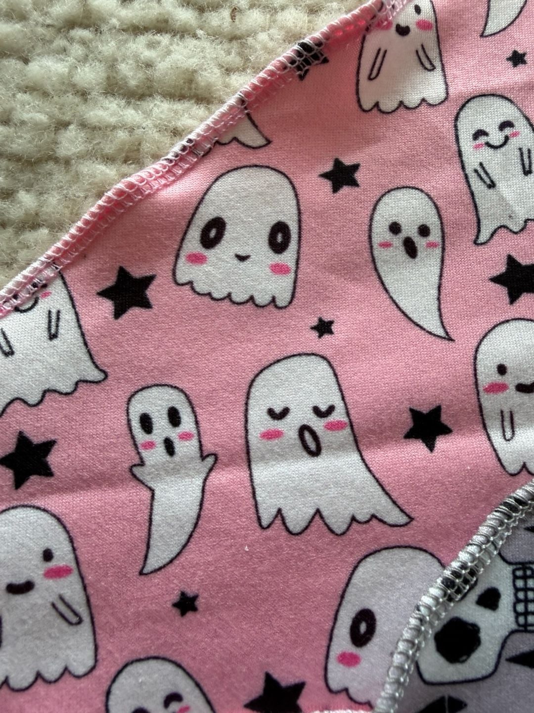 2 Pack Halloween Pet Bandana Scarf for Puppy Cat Ghost Skull Print 2