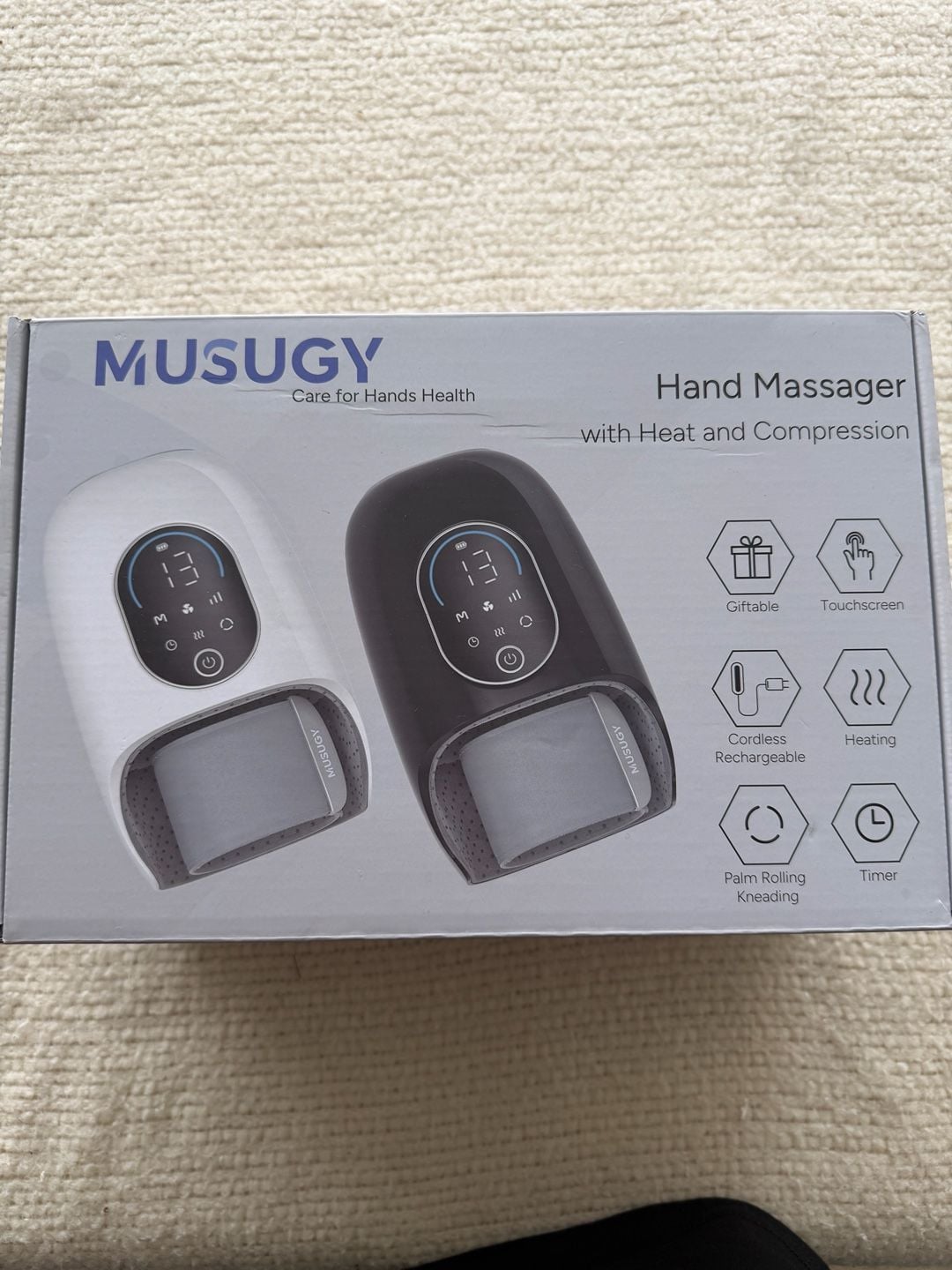 Medcursor Hand Massager with Heat and Compression white MD-HM01 - , 1