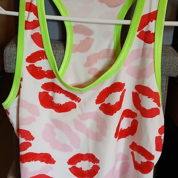 Smooch & Spur One-Piece Swimsuit – Neon Spur,