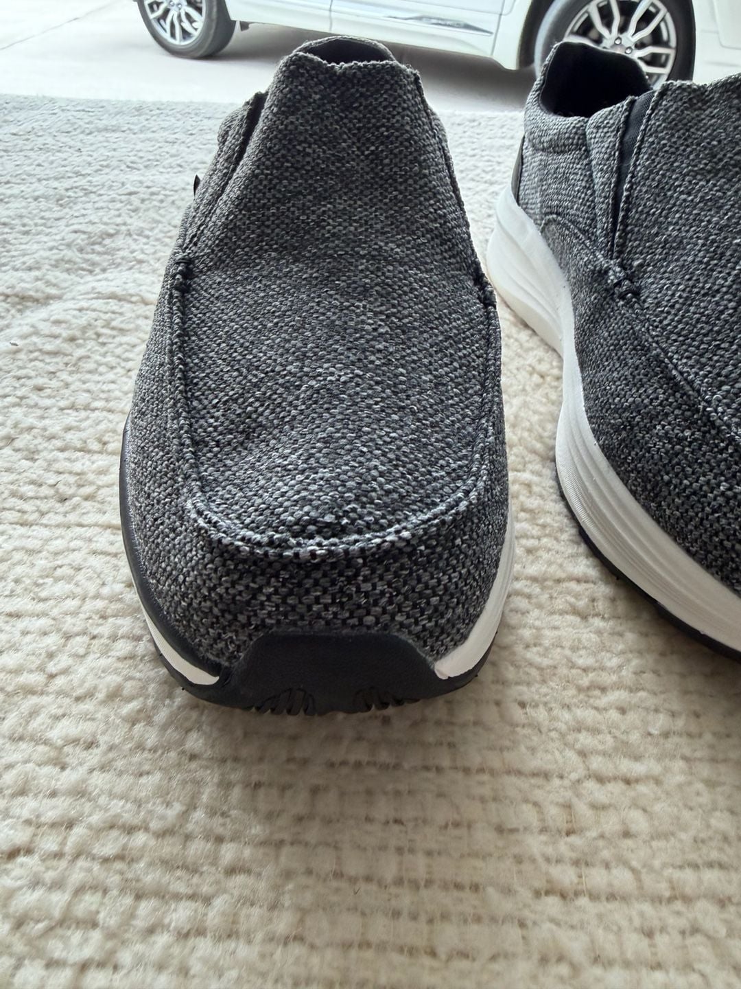 Xpacs Size 11 Gray Knit Slip-On Walking Shoes 9