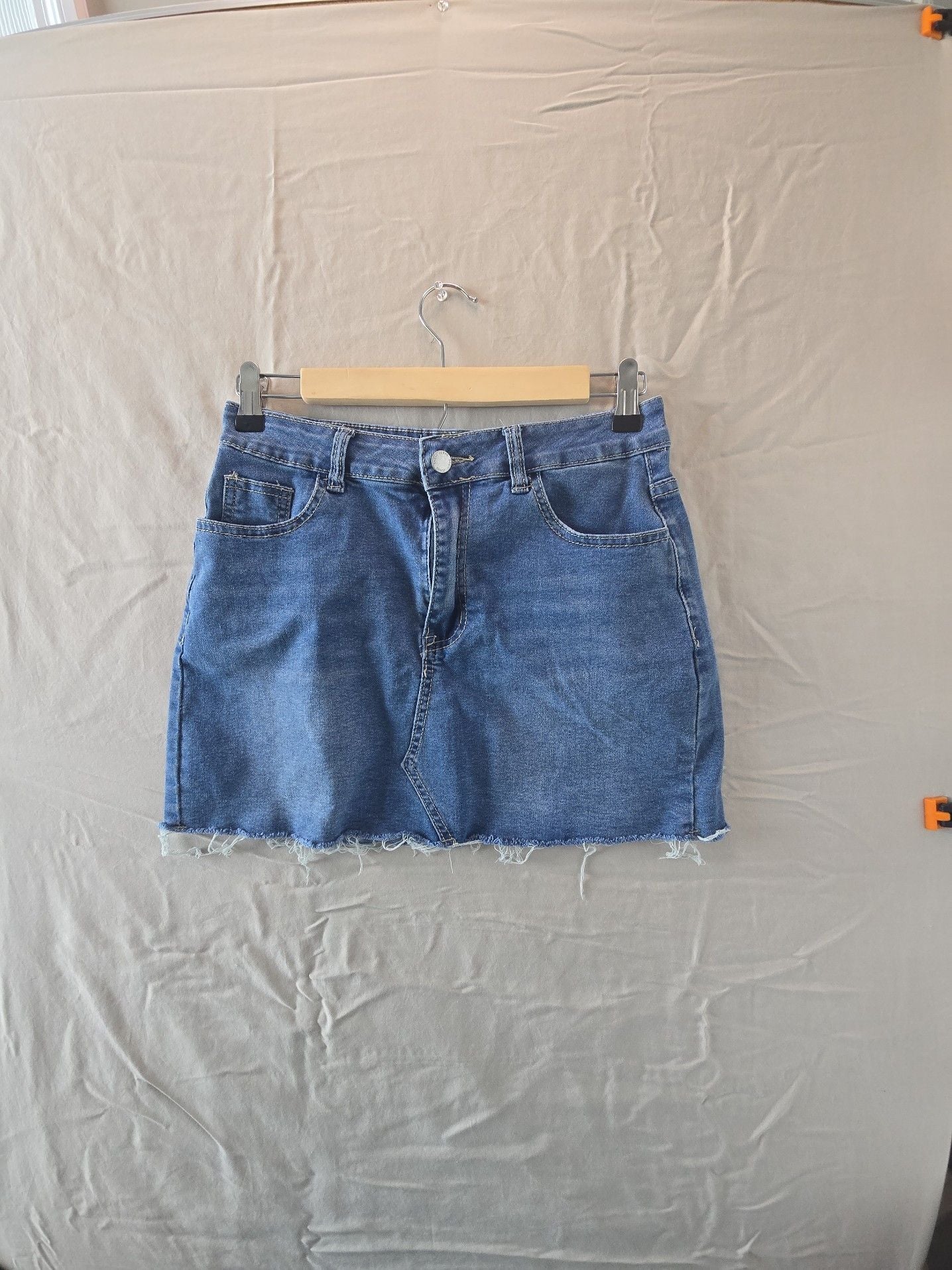 SHEIN Jeans Denim Mini Skirt Size US 6 2
