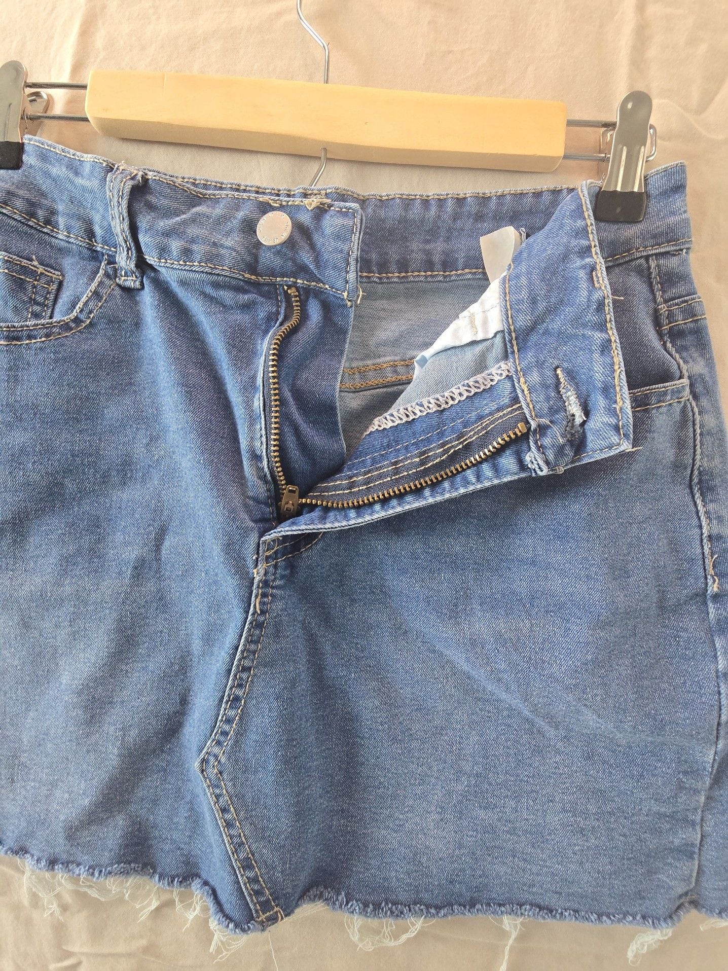 SHEIN Jeans Denim Mini Skirt Size US 6 7
