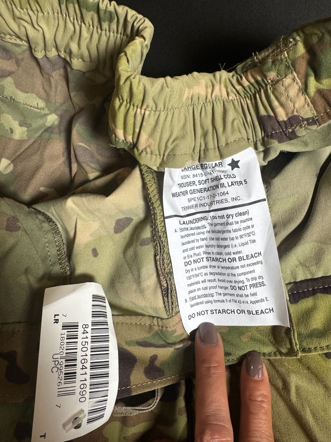 ECWCS GEN III Level 5 XSR US Army Cold Weather Trousers Without Suspender 4