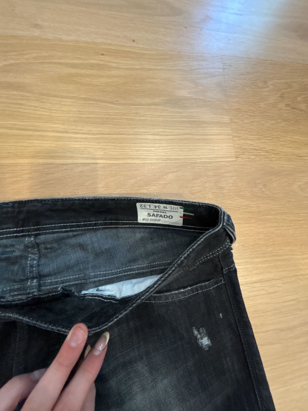 Diesel Safado Regular Slim Straight Jeans 34x32 3