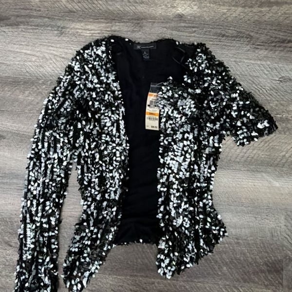 INC International Concepts Sequin Cardigan NWT