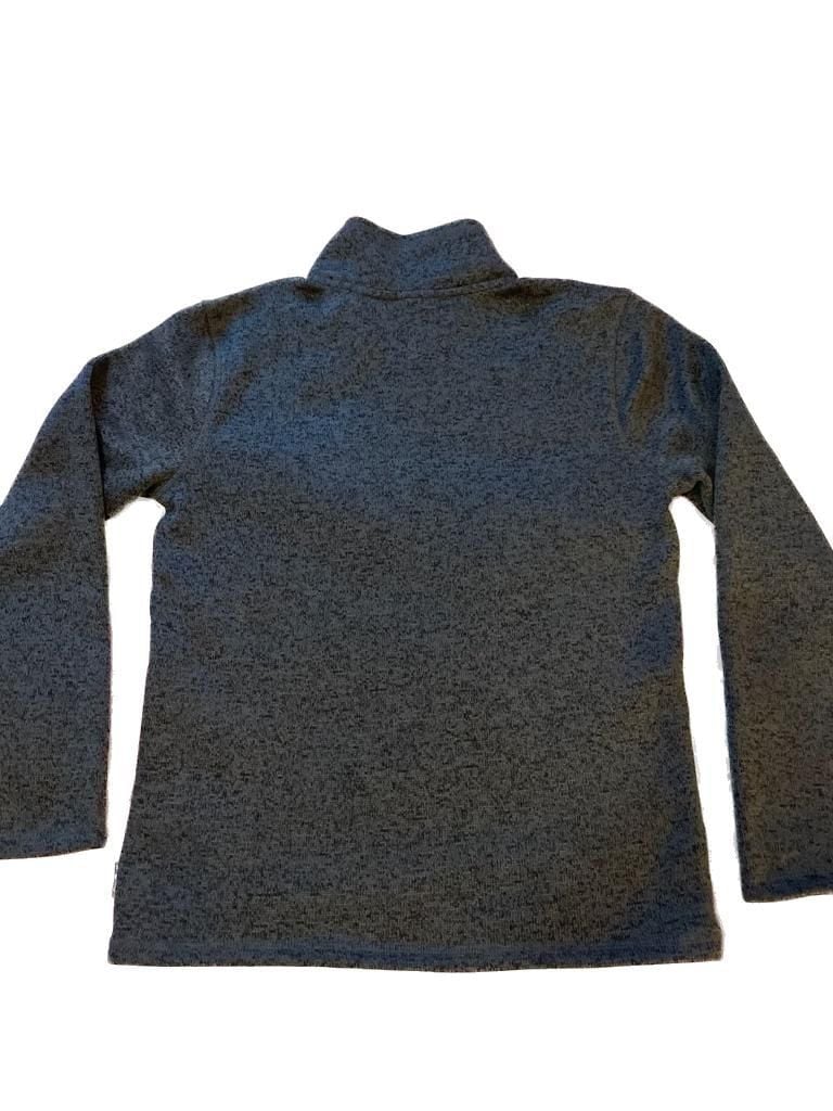 Eddie Bauer Kids M (10/12) Quarter-Zip Sweater Fleece Pullover Grey 5