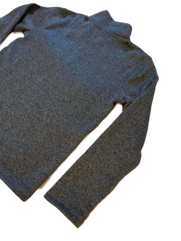 Eddie Bauer Kids M (10/12) Quarter-Zip Sweater Fleece Pullover Grey 6