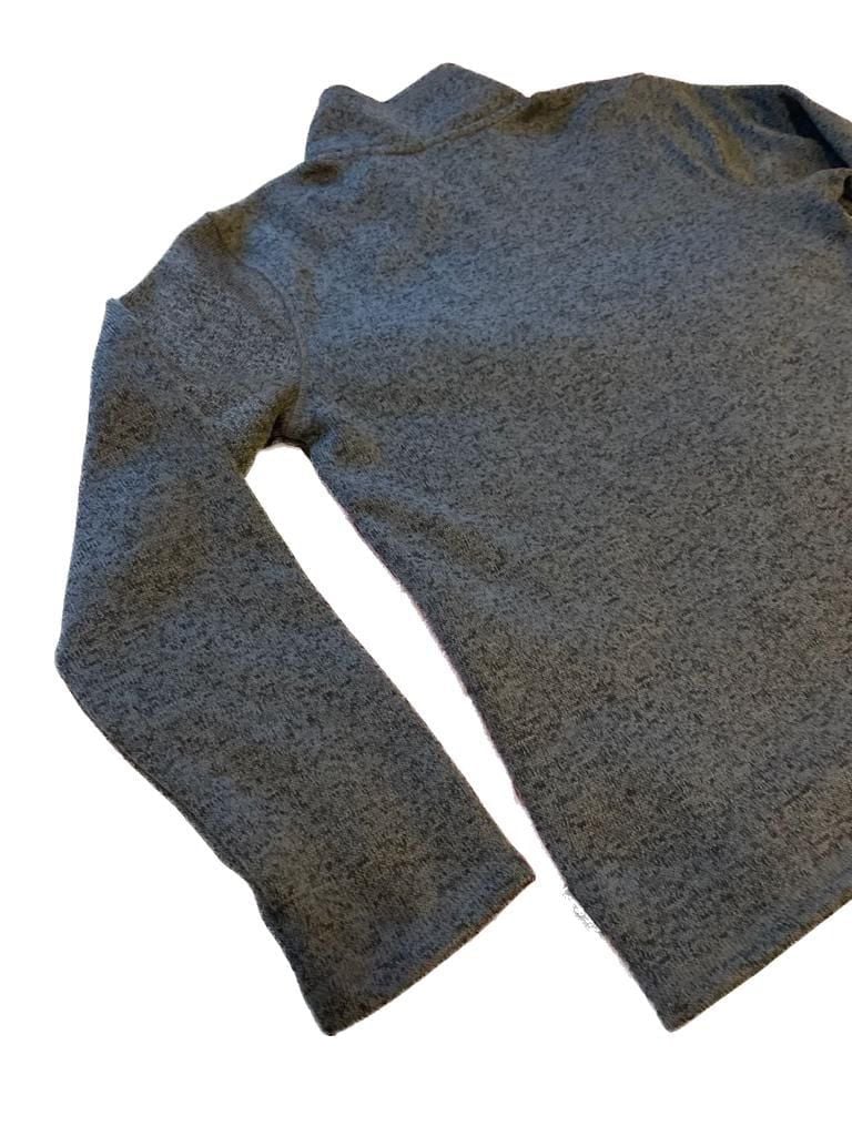 Eddie Bauer Kids M (10/12) Quarter-Zip Sweater Fleece Pullover Grey 7