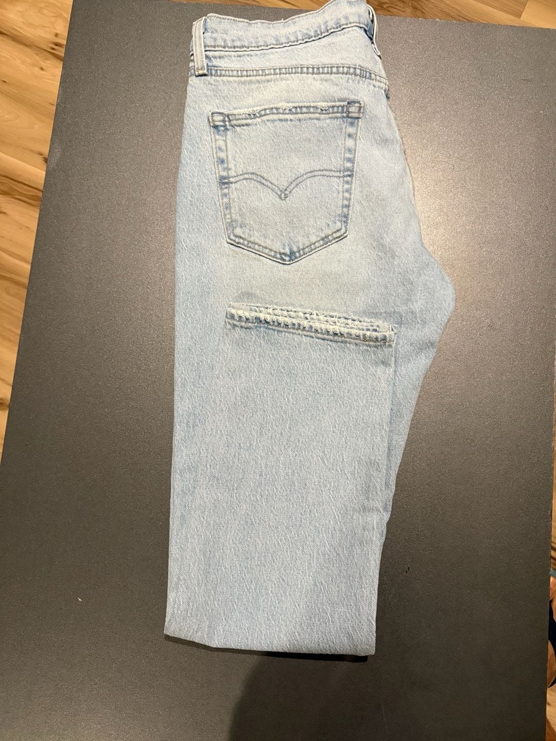 Levi's 511 Slim Fit Jeans 36x30 Distressed Sashiko Patchwork Big E 7