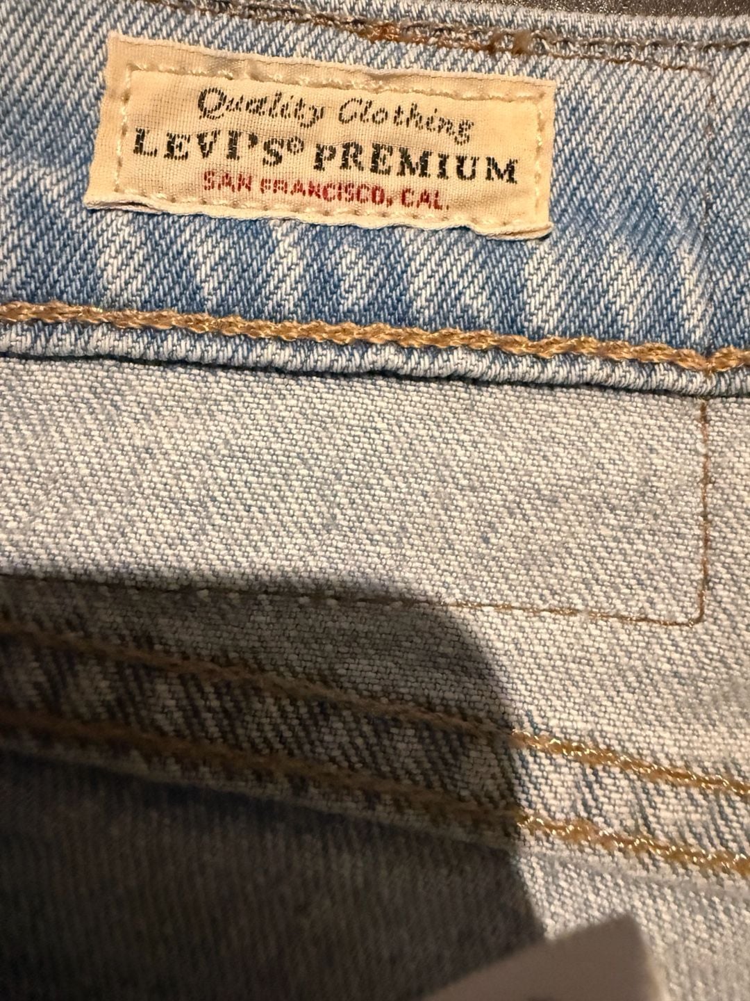 Levi's 511 Slim Fit Jeans 36x30 Distressed Sashiko Patchwork Big E 12