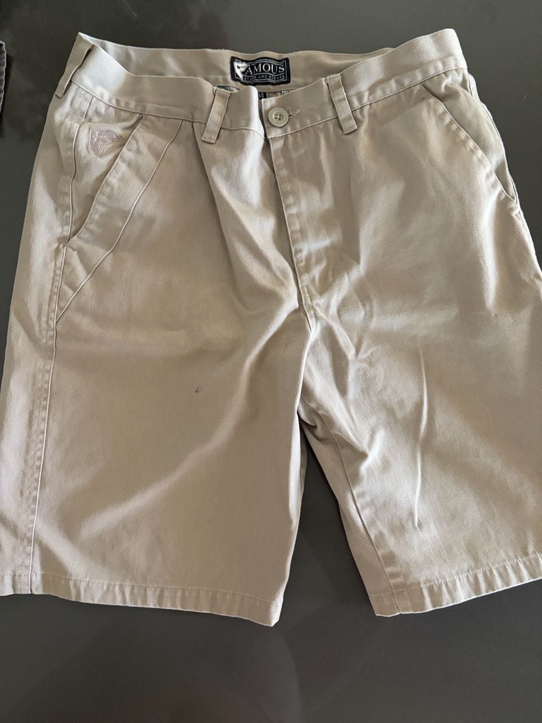 Famous Stars and Straps Khaki Chino Shorts Size 34 10
