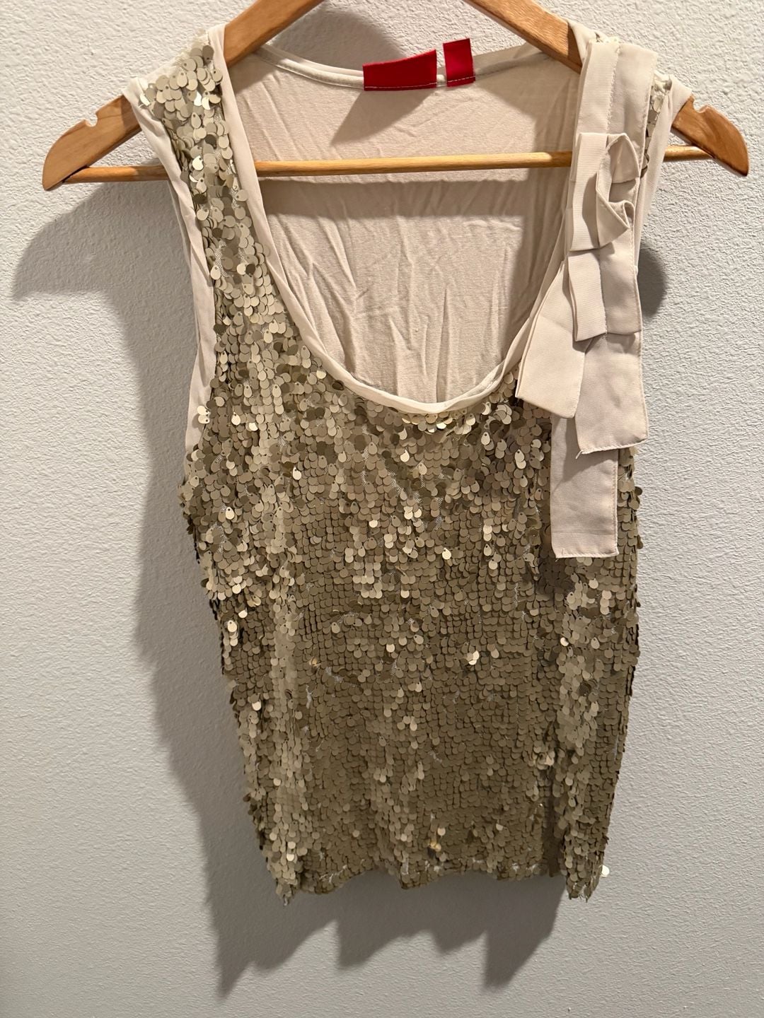 New York & Company Collection Sequin Tank Top Size L 2