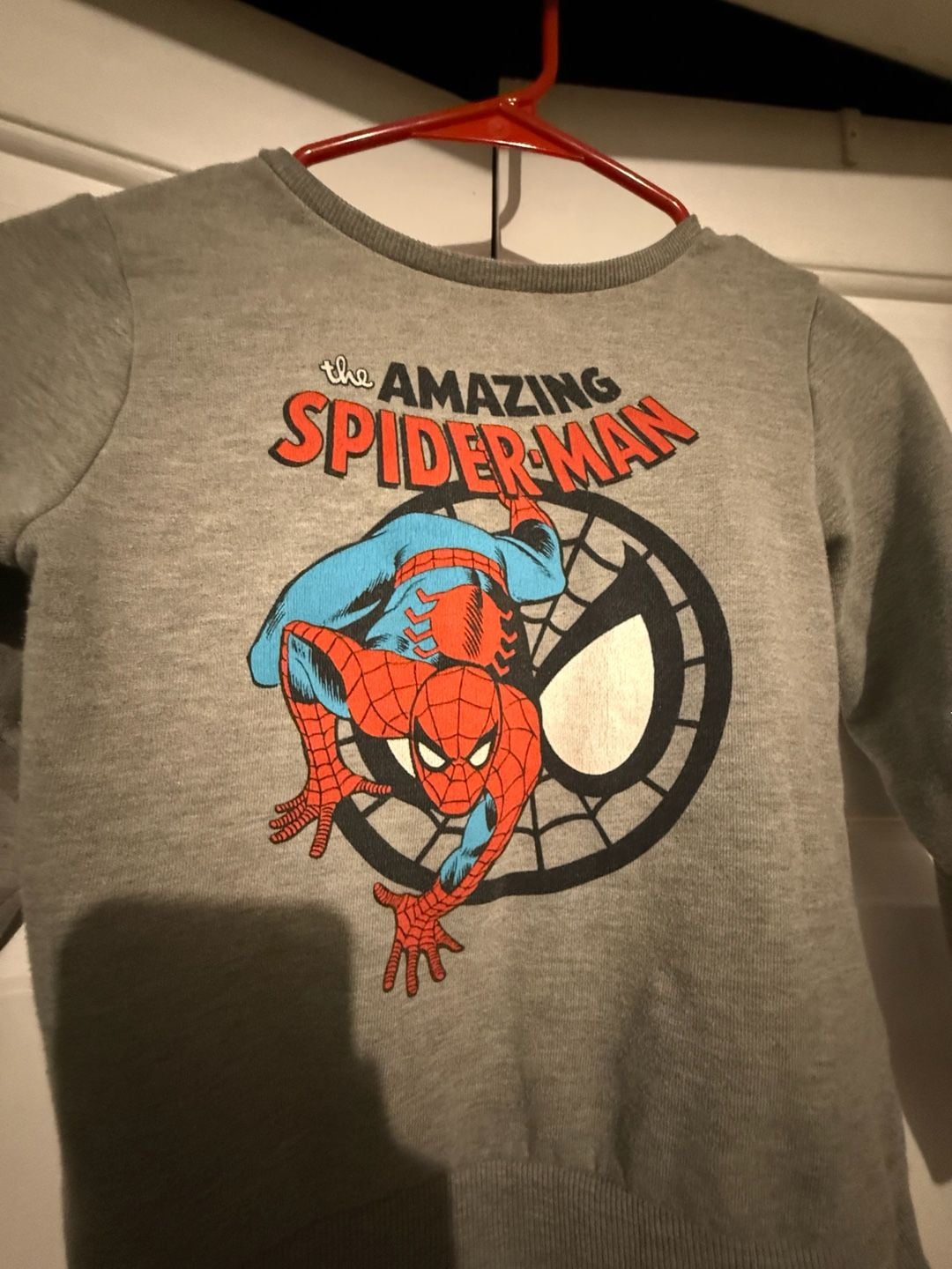 Marvel The Amazing Spider-Man Gray Sweatshirt Size 5T 1