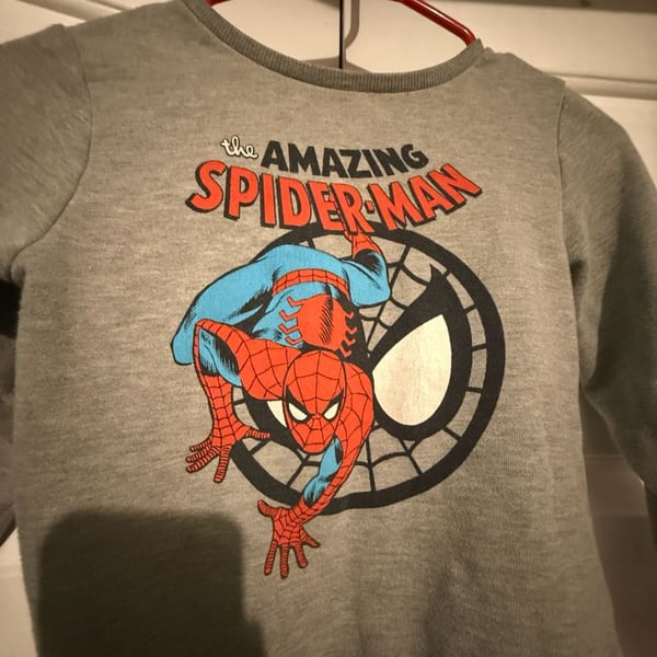 Marvel The Amazing Spider-Man Gray Sweatshirt Size 5T
