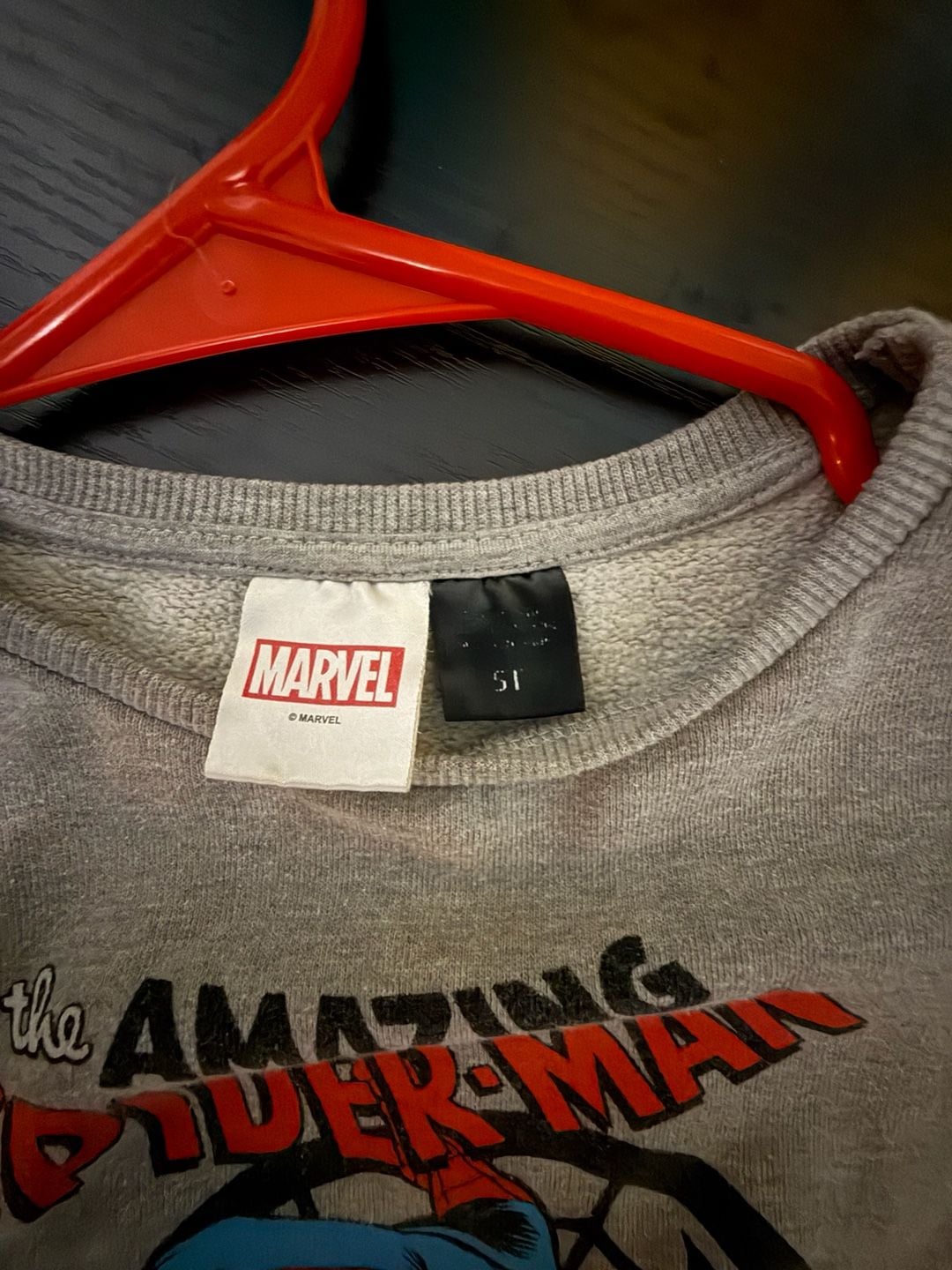 Marvel The Amazing Spider-Man Gray Sweatshirt Size 5T 3