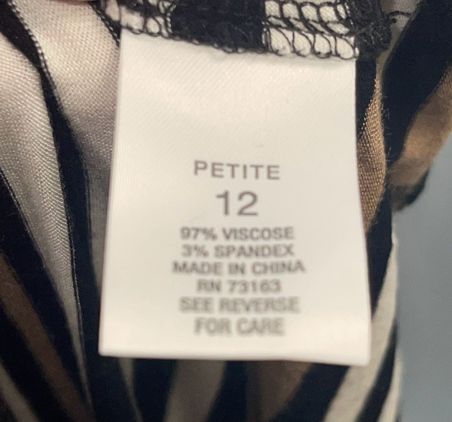 Size 12 Roz & Ali Petite Striped Sleeveless Maxi Dress 4