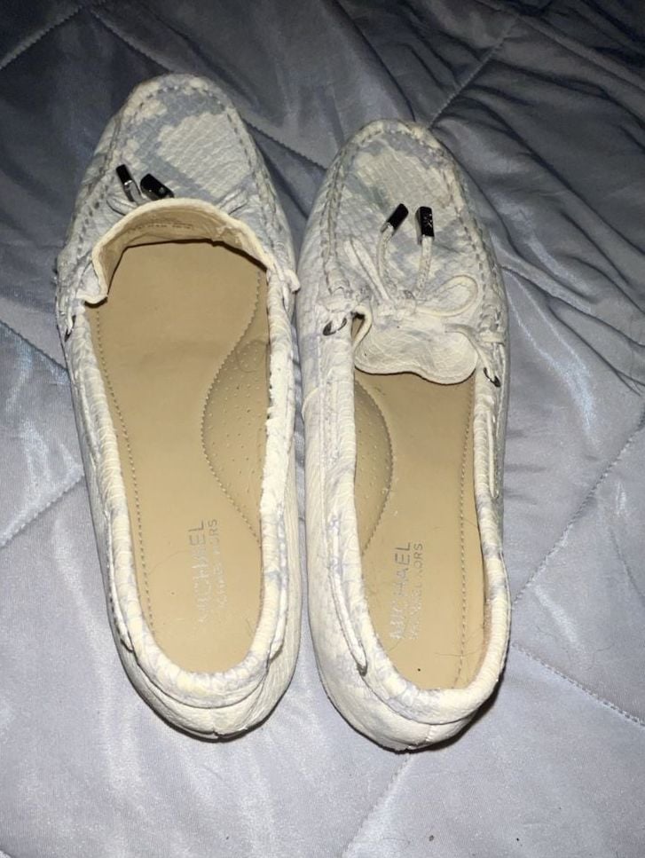 Michael Kors Women's Size 7.5M Snake Print Leather Moccasin Loafers 7
