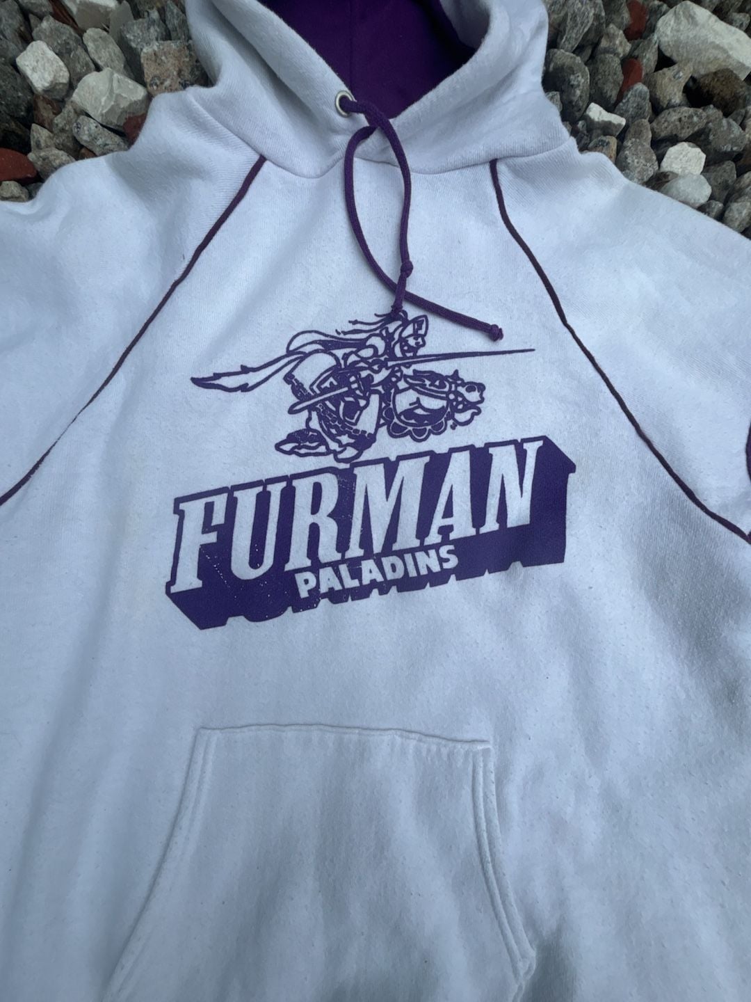 Vintage Furman Paladins Hoodie Sweatshirt Size L 3