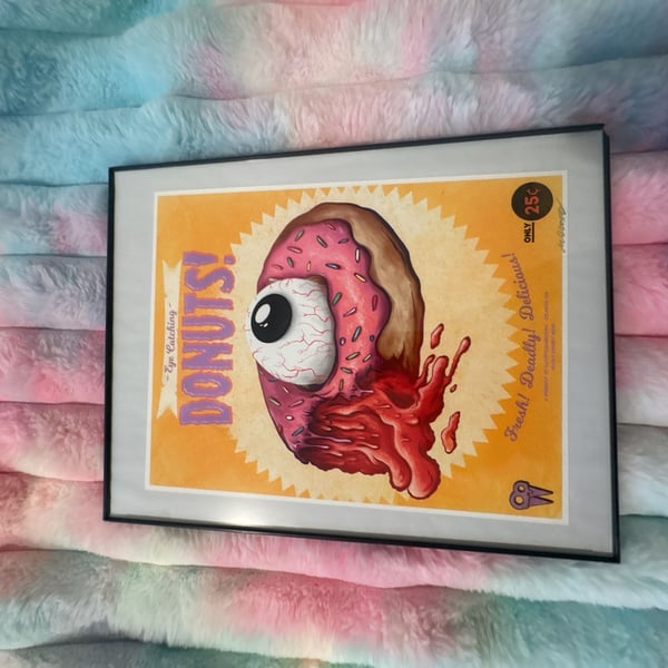 Cavity Colors Eye Catching Donuts Art Print