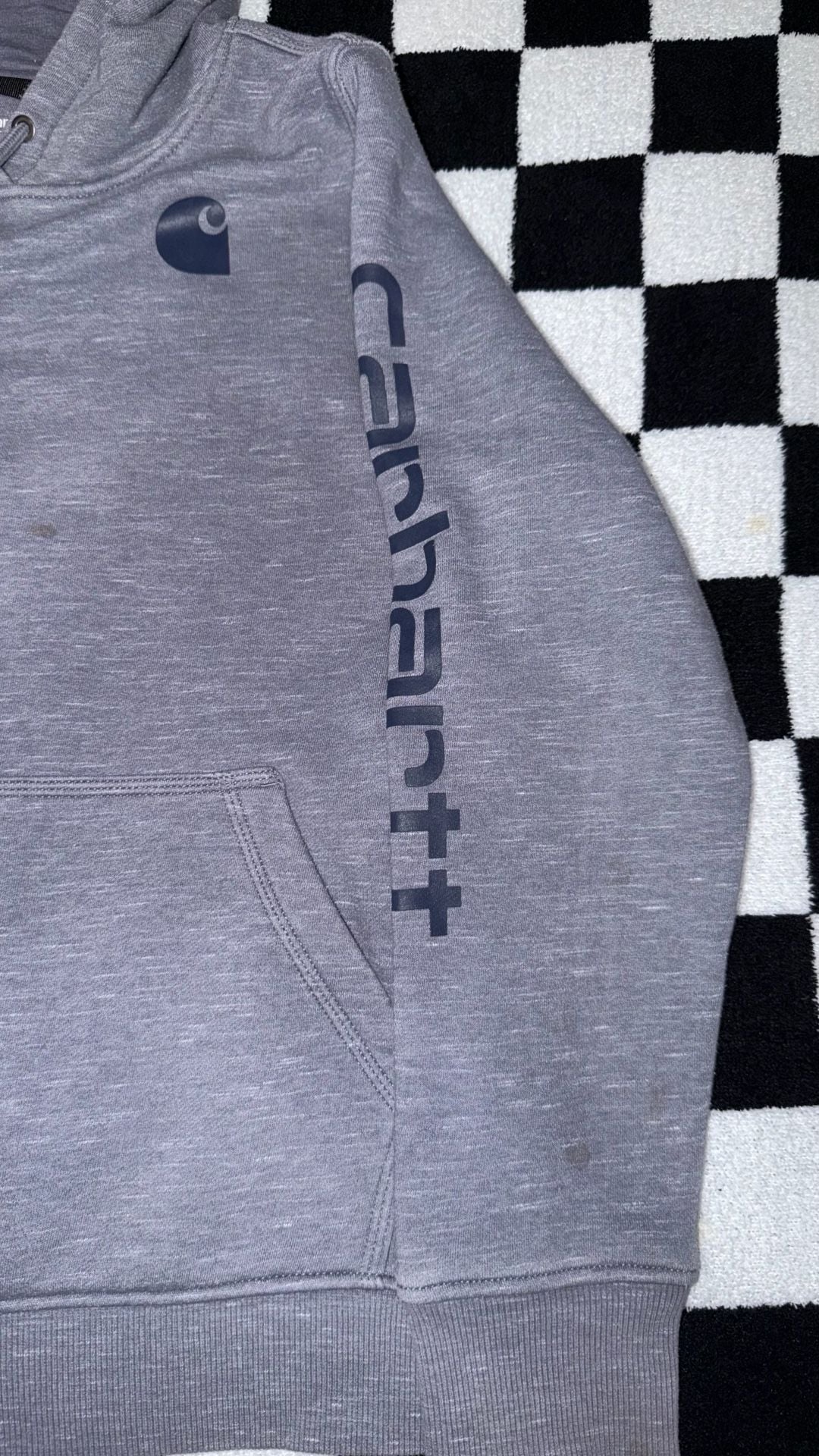 Carhartt Relaxed Fit Hoodie Gray Size XL 6