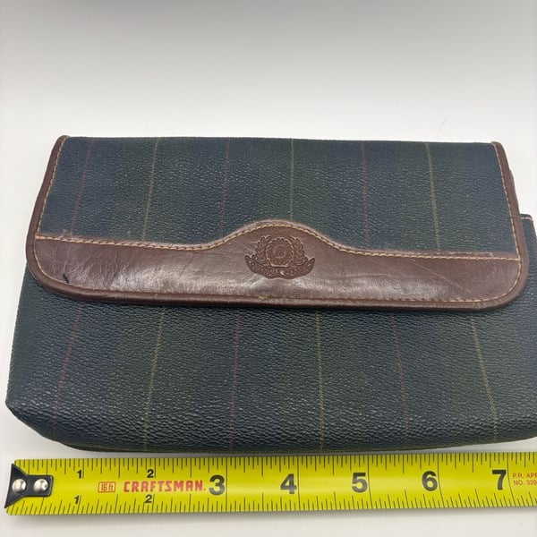 Vintage Original Classic Plaid Clutch Wallet