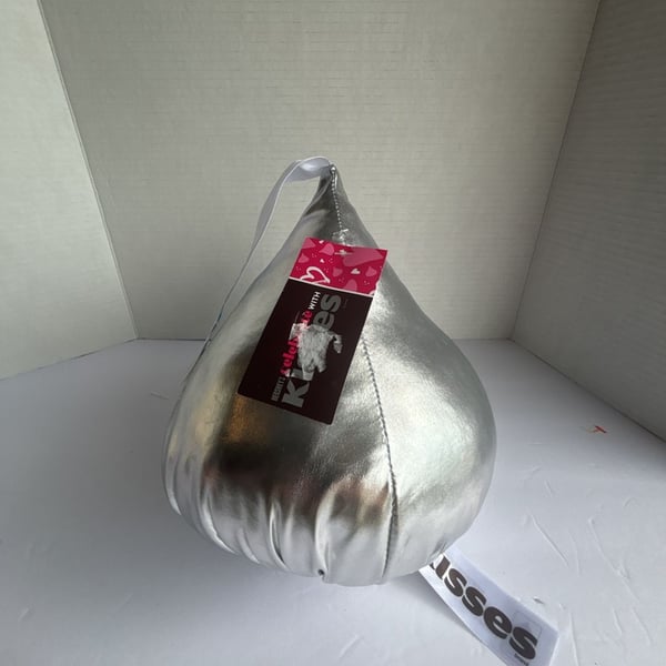 Dan Dee Hershey's Kisses Plush Silver Stuffed Toy 8” NEW